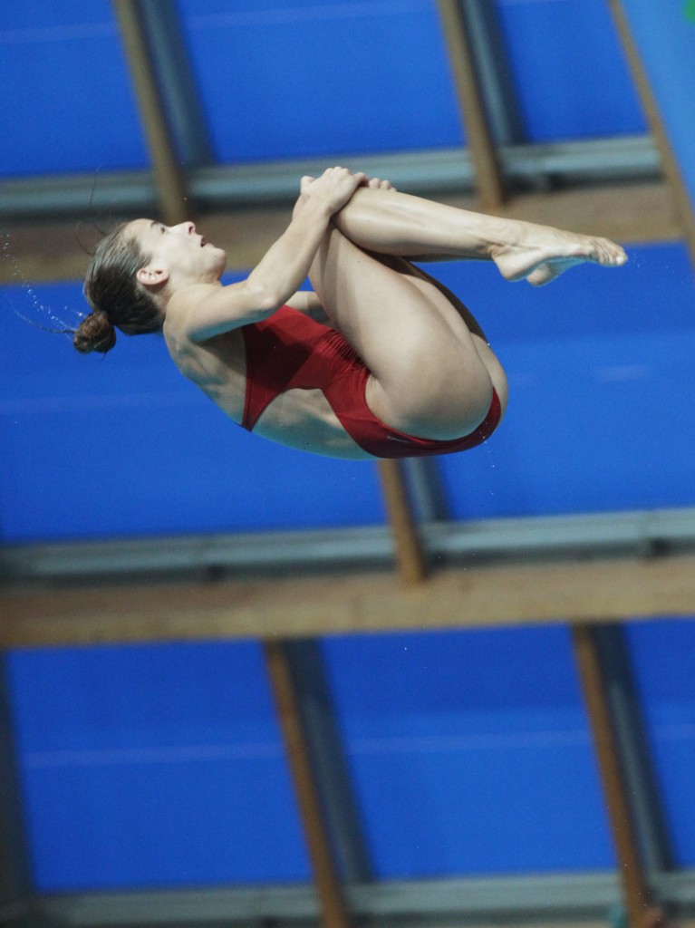 Kazany, 2015. július 31. Gondos Flóra a nõi 3 méteres mûugrás selejtezõjében a kazanyi vizes világbajnokságon 2015. július 31-én. MTI Fotó: Kovács Anikó