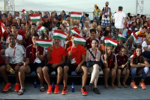 A magyar fiatalok nagyon jól érezték magukat Tbilisziben Fotó: Szalmás Péter/MOB