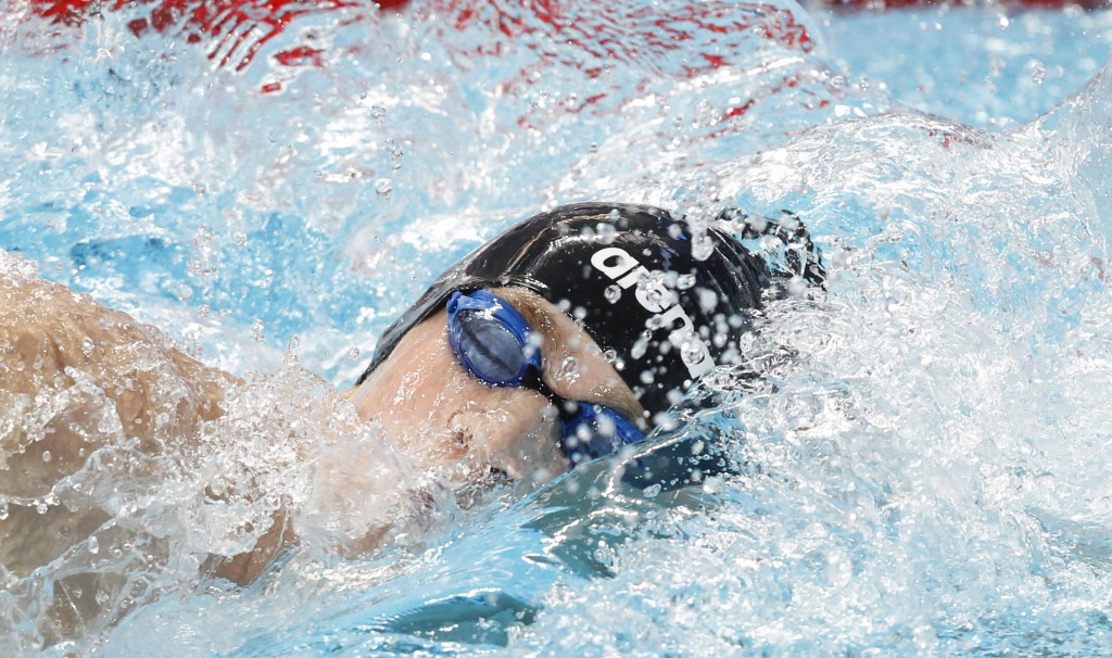 Kazany, 2015. augusztus 2. Bernek Péter a 400 méteres gyorsúszás döntõjében a kazanyi vizes világbajnokságon 2015. augusztus 2-án. A magyar úszó 3:46.29 perces eredménnyel az ötödik helyen végzett. MTI Fotó: Kovács Anikó