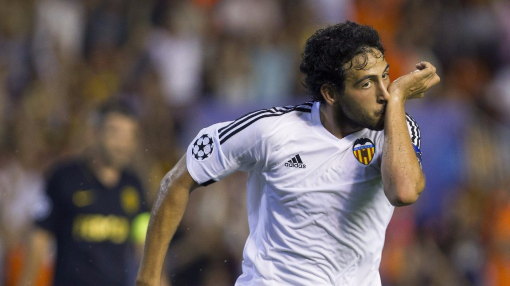 Dani Parejo, a Valencia játékosa - Fotó: EPA/Miguel Angel Polo 