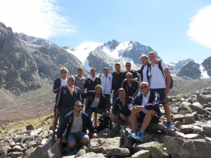 A csapat a Talgar-hegyekbe kirándult Forrás: waterpolo.hu