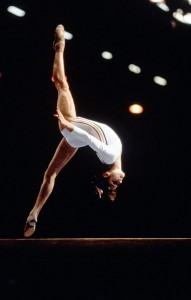Nadia Comaneci 1997-ban a monteáli olimpia sztárja volt