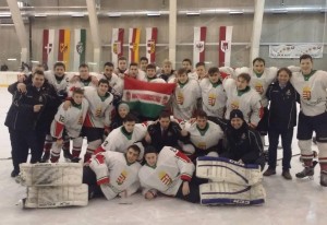A tornagyőztes csapat Forrás: icehockey.hu