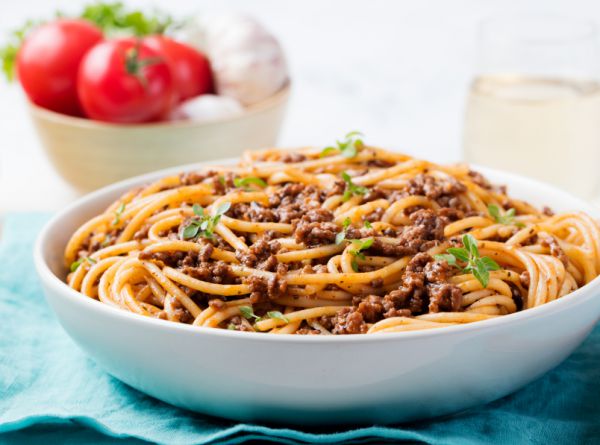 Húsos zöldséges spagetti - Egészségséf