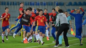 A meccset megnyerő Díaz öröme Forrás: uefa.com