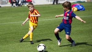 Kicsit Messinek érezhetik magukat a gyerekek. Forrás: fcb-escola.fcbarcelona.com