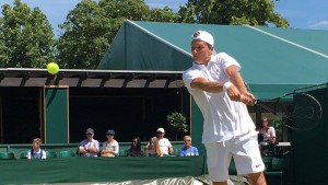 Valkusz Máté a nyolc között búcsúzott Wimbledontól Forrás: huntennis.hu