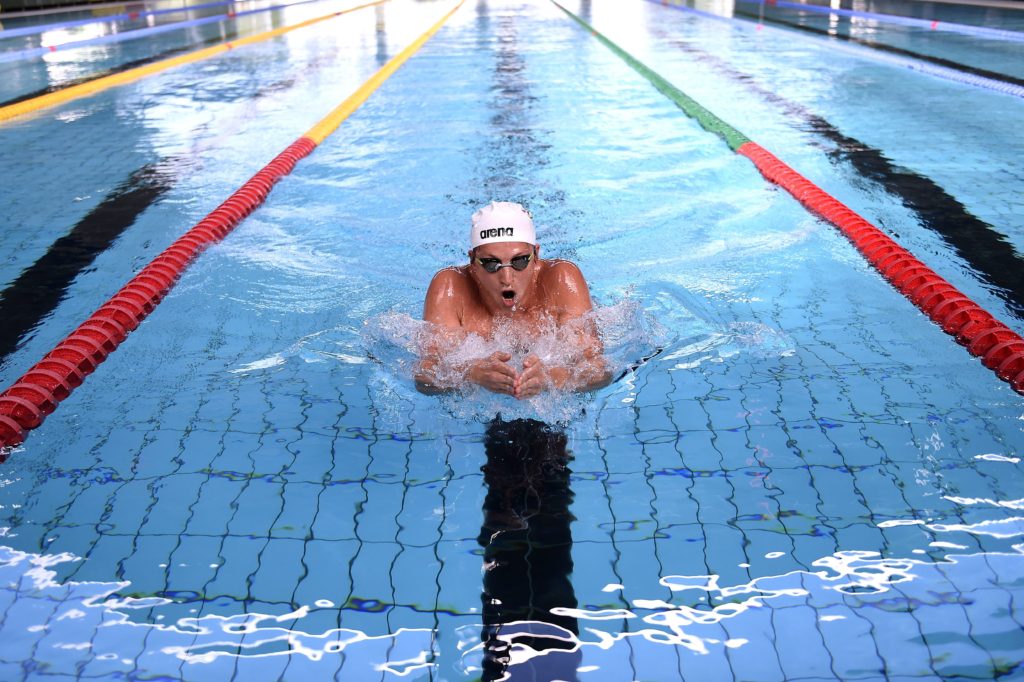 Budapest, 2016. július 12. Verrasztó Dávid úszó edz a Császár-Komjádi Béla Sportuszodában 2016. július 11-én. A sportoló a 200 és a 400 méteres vegyesúszás versenyszámában indul a riói olimpián. MTI Fotó: Kovács Tamás
