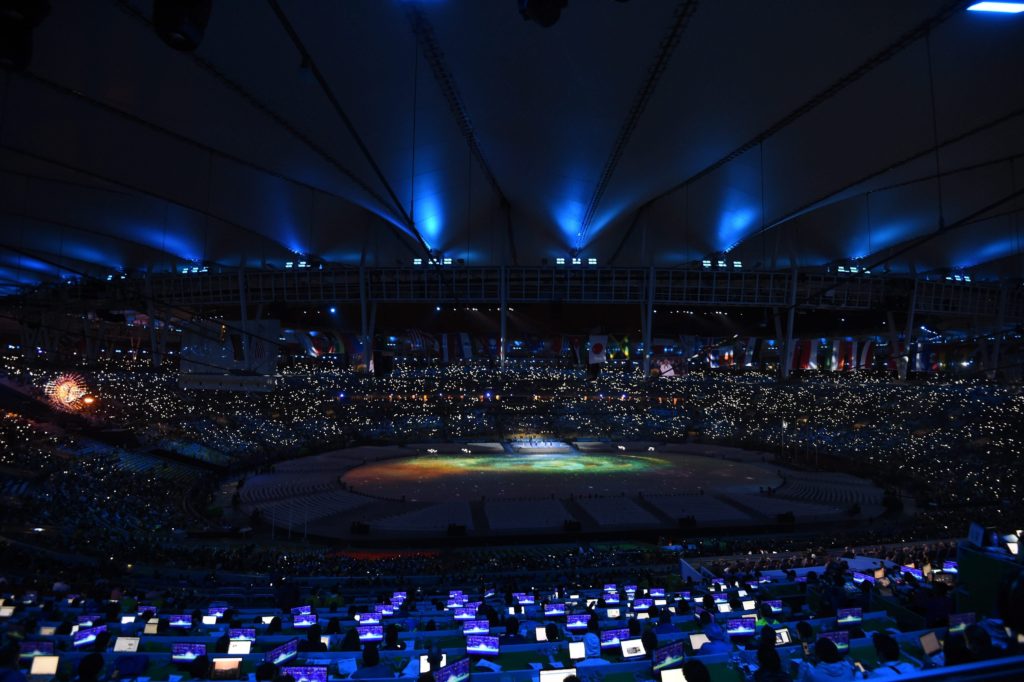 Rio de Janeiro, 2016. augusztus 22. A Maracana Stadion a XXXI. nyári olimpiai játékok záróünnepségén Rio de Janeiróban 2016. augusztus 21-én. (MTI/EPA/AAP/Dean Lewins)