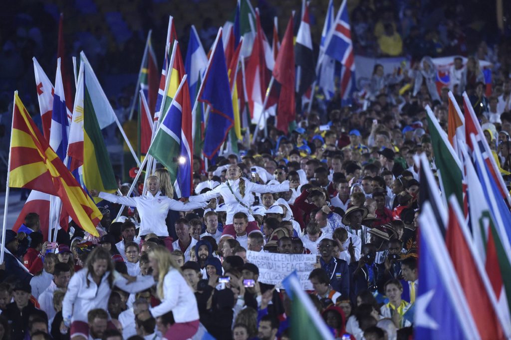 Rio de Janeiro, 2016. augusztus 22. Sportolók bevonulása a XXXI. nyári olimpiai játékok záróünnepségére a Rio de Janeiró-i Maracana Stadionban 2016. augusztus 21-én. MTI Fotó: Kovács Tamás