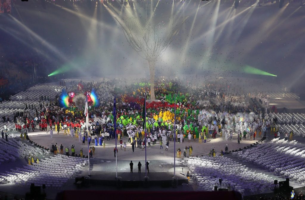 Rio de Janeiro, 2016. augusztus 22. A XXXI. nyári olimpiai játékok záróünnepsége a Rio de Janeiró-i Maracana Stadionban 2016. augusztus 21-én. (MTI/EPA/Jose Mendez)