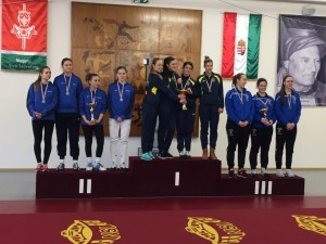 A lányoknál a BVSC kardozói uralták a juniorbajnokságot Fotó: hunfencing.hu